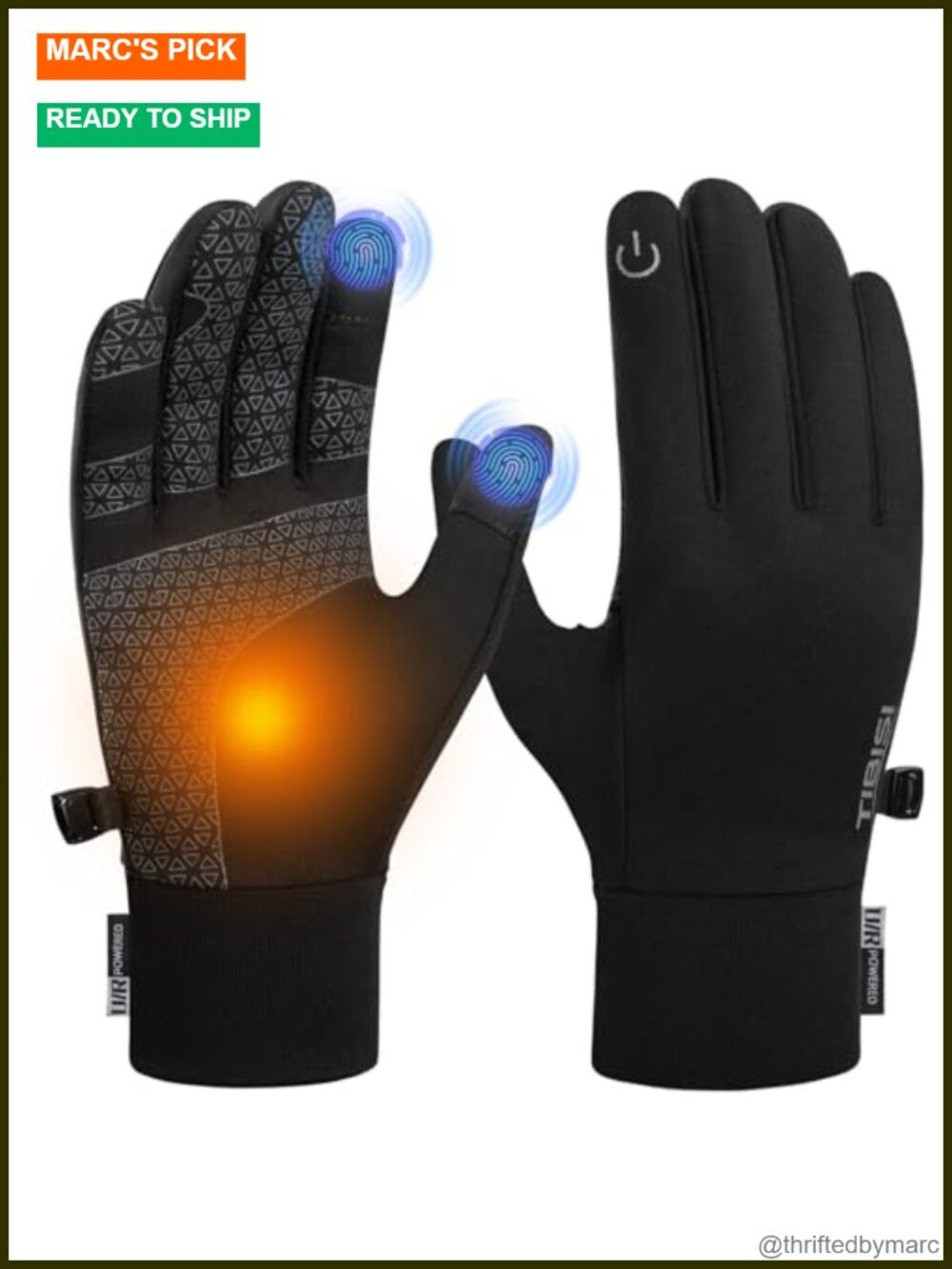 Winter Touchscreen Running Gloves Windproof Thermal Ski Cycling Gloves